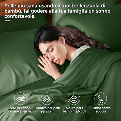 Set Completo da Letto in Fibra di Bambù
