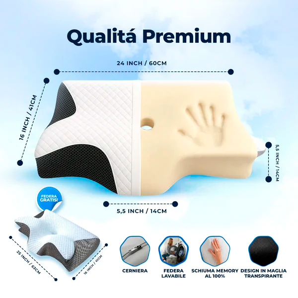 Cuscino Cervicale Ortopedico - Nevella™